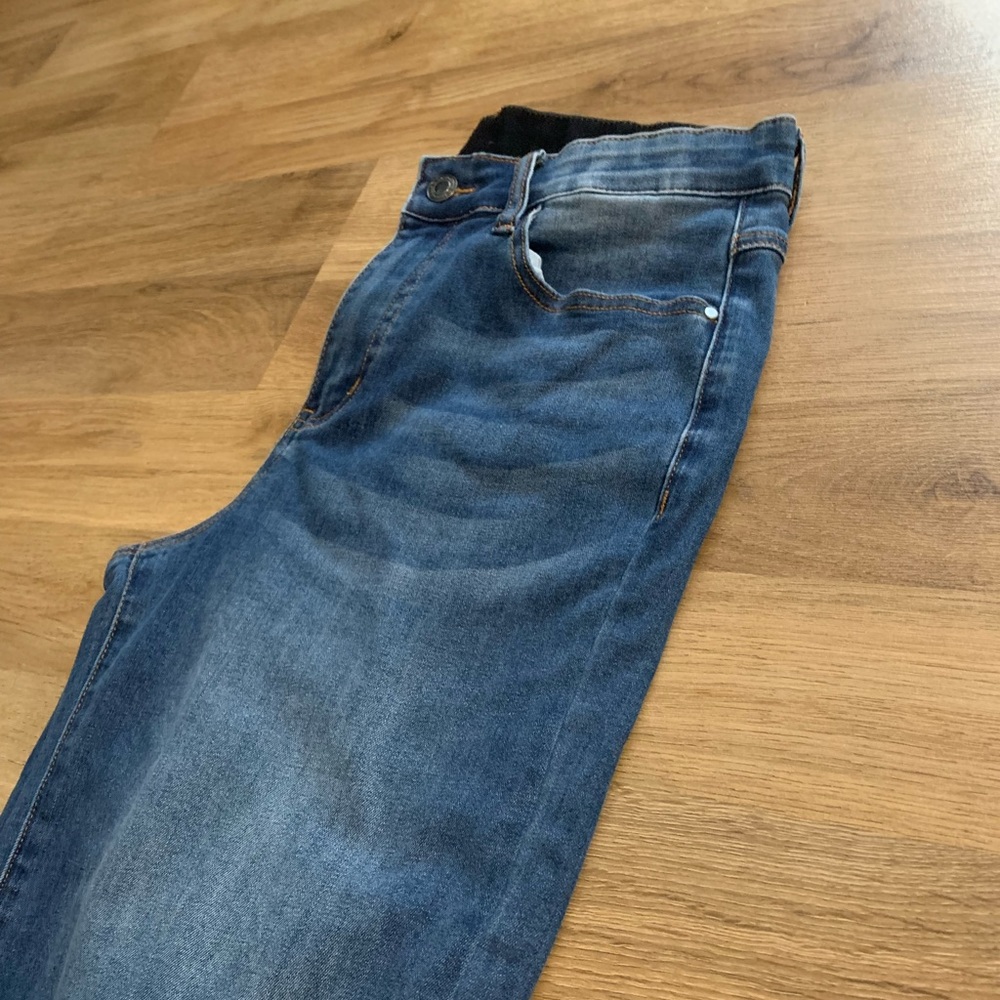 Grace & Lace denim distressed wide leg jeans sz12